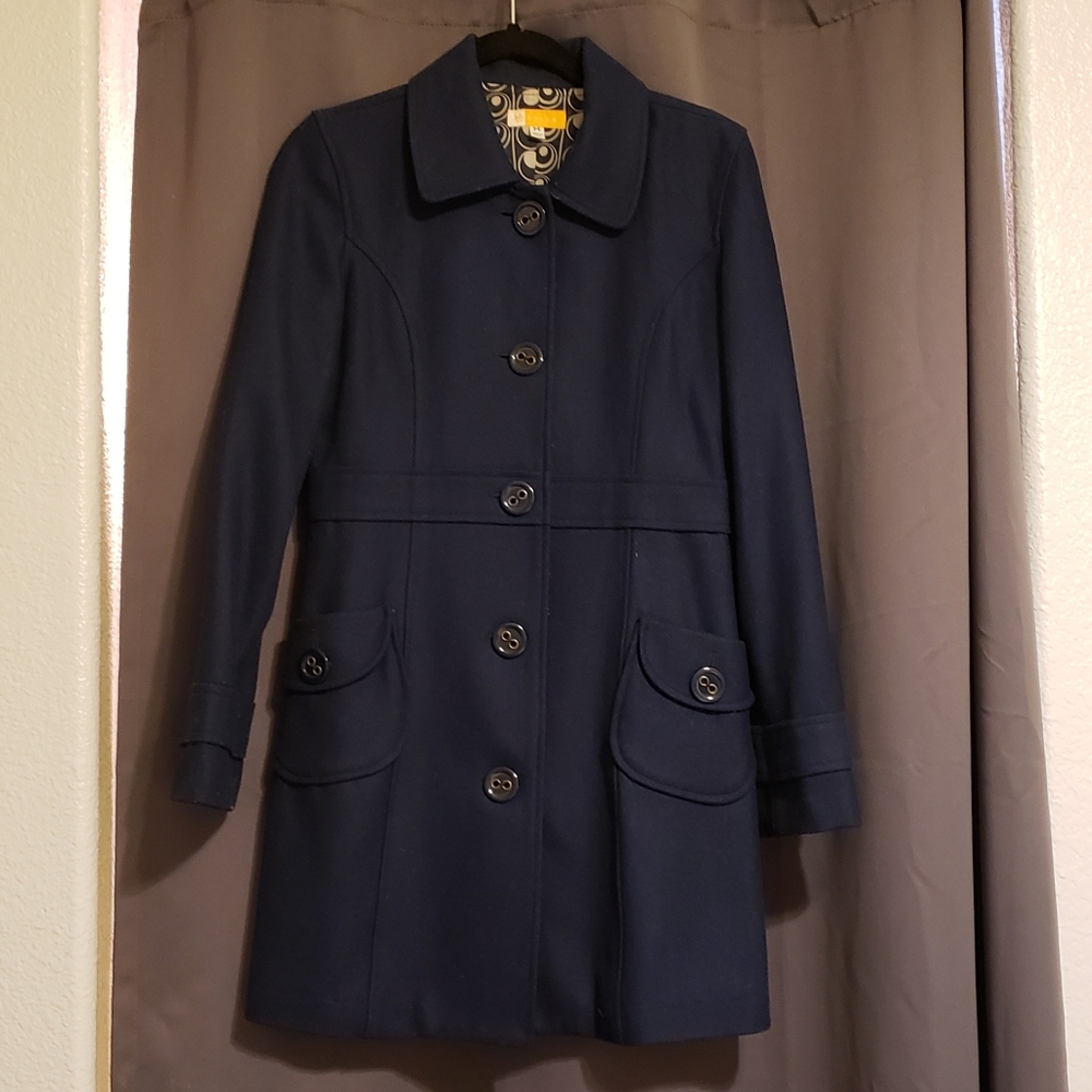 1960s mod style wool blend coat